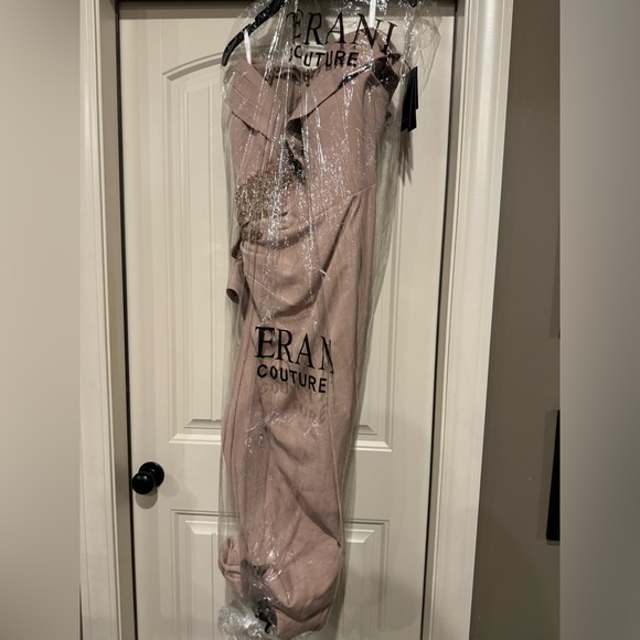 Terani Couture - 2021M2986 Wrap Off Shoulder Mother of the Bride Gown - Picture 4 of 5